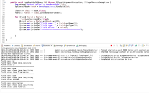 Iterating field object